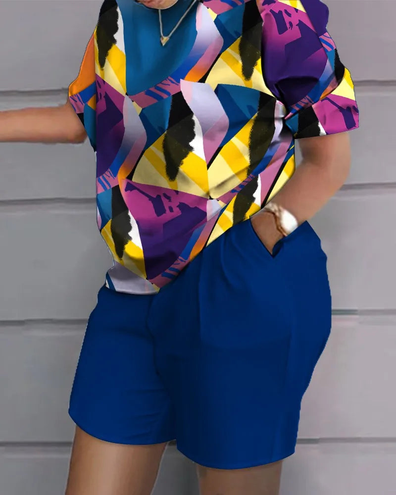 Fashion White 2 Piece Set For Women Long Sleeve Shirt And Shorts Two Piece Suit Women 202 Summer  Casual Home Sets