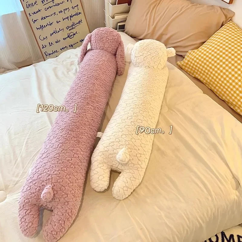 Großes Hasen-Körperkissen, langes Bär-Niedliches Stofftier-Kaninchen-Schlafkissen, dekoratives Körperkissen, Stuhlrückenlehnenkissen, Dekoration