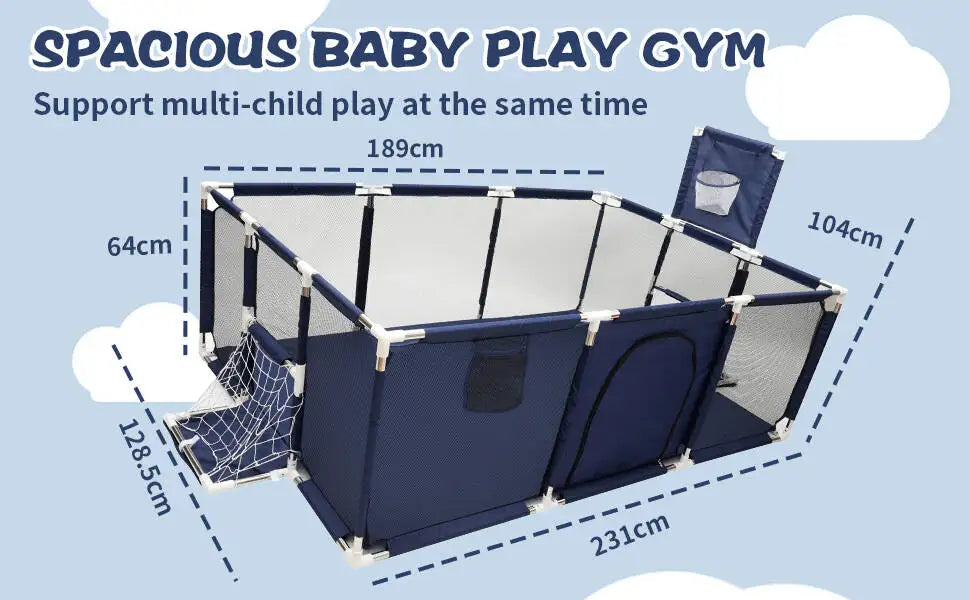 IMBABY Laufgitter Für Kinder Verschiedene Modelle Baby Bällebad Bett Zaun Kinder Indoor Basketball Und Fußball Spielhof