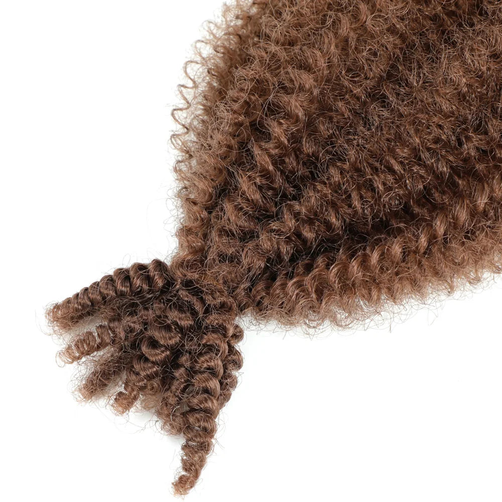 24 Zoll Kinky Afro Springy Braiding Crochet Hair 18 Zoll Marley Kinky Crochet Braids Hair Soft Afro Kinky Twist Crochet Braid Hair