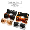 2024 Fashion Oversized The Letter B Square Luxury Trend Sunglasses Women Men Retro Rectangle Sunglasses Gafas De Sol UV400