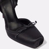 Ladies' New Summer Square Satin High-heeled Sandals with Ankle Straps, Fashionable Party and Banquet Ballet High-heeled Shoes
