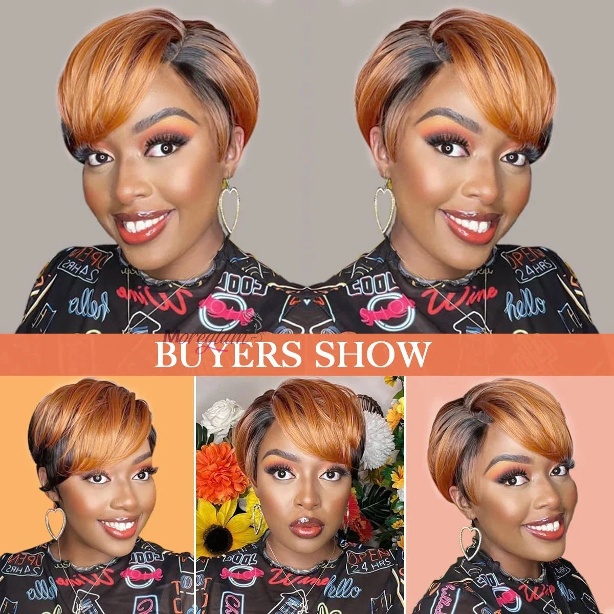 Kurze Bob Perücke Pixie Cut Perücke Glatte Echthaarperücken 13x4 Transparente Lace Front Perücke Für Frauen Highlight Glatte Pixie Cut Perücke