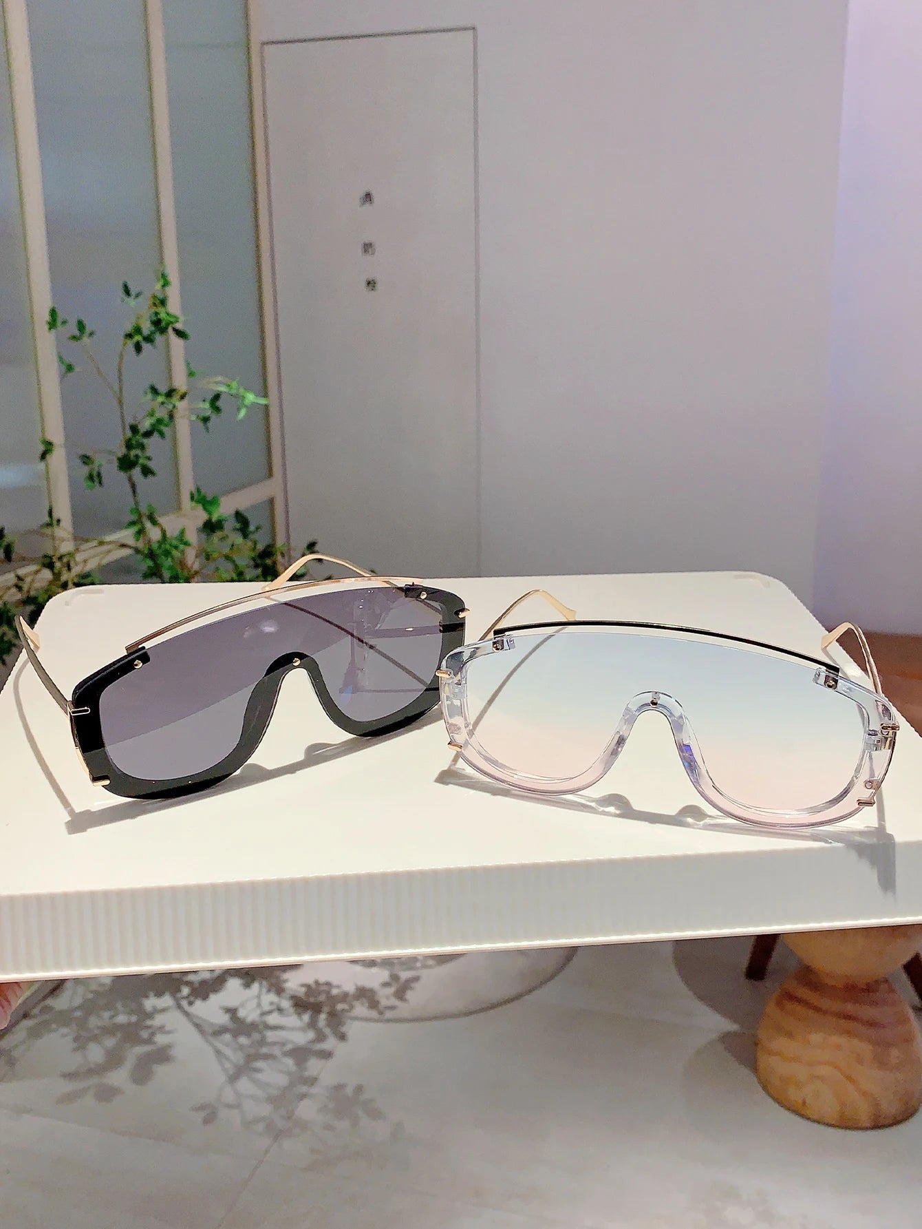 KAMMPT Fashion Leopard Damen-Sonnenbrille, stilvolle getönte Outdoor-Sportbrille, luxuriöses Metalldesign, Oversize Herren-Sonnenbrille
