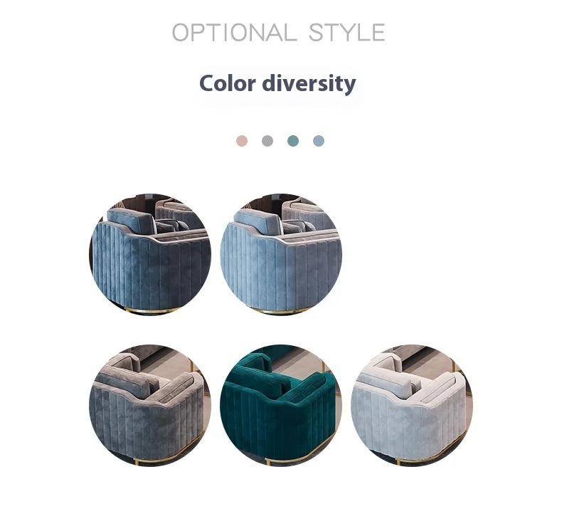 Moderne elegante Wohnzimmer Sofas Designer Grüne Boden Sessel Sofagarnituren Lounge Schnittsofas Divani Da Soggiorno Schlafzimmermöbel