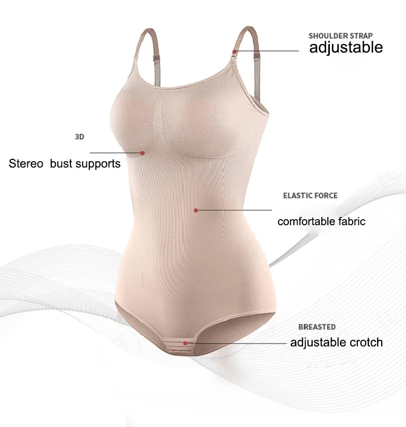 AfruliA Fajas Colombianas Bodysuits Shapewear Seamless Waist Trainer Body Shapers Women Tummy Control Panties Butt Lifter Corset