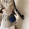 Patchwork Colorblock Mini Handbags For Women Denim Shoulder Cross Body Bags Casual Street Small Boston Bag 2024 Designer Purses