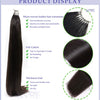 JSNME Micro Feather New hair extensions 100% Real Natural Human Hair Comfort Invisible 14-28 inch Black Brown Blonde 613 color