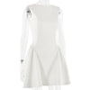 CM.YAYA Summer Women Sleeveless Elegant O-Neck Ruched A-Line Dress 2025 Beach Holiday Backless Night Club Party Dresses Vestidos