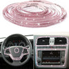 Pink Bling Auto-Zierleisten selbstklebend 5m Strass Auto-Interieur-Zubehör für Frauen Auto Kristall Tür Aufkleber Auto Armaturenbrett s