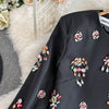 TWOTWINSTYLE Luxury Style Two Piece Set For Women O Neck Long Sleeve Topa High Waist Skinny A Line Skirt Set Female KSE524945