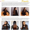 Double Drawn 13x6 HD Lace Frontal Wig Bone Straight Lace Front Wig Ombre Brown Colored Glueless Human Hair Wigs Ready To Go