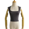 Deep Square Collar Vests 2025 Summer New Fashion Sexy Women's Crop Tops Sling Vest Camis
