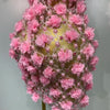 Women Luxury Pink Flowers Pearls Lace See Through Bodycon Mini Dress Birthday Photoshoot Evening Party Nightclub Stage Costume