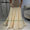 Angelika Exquisite A-line Evening Dresses for Women Rhinestones Pleated Bow Graduation Party Gowns Vestido de Gala Customized