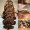 30 Inch Honey Blonde Ombre Lace Front Wig Human Hair 13x4 HD Lace Front Wig 4/27 Highlight Ombre Body Wave Lace Frontal Glueless