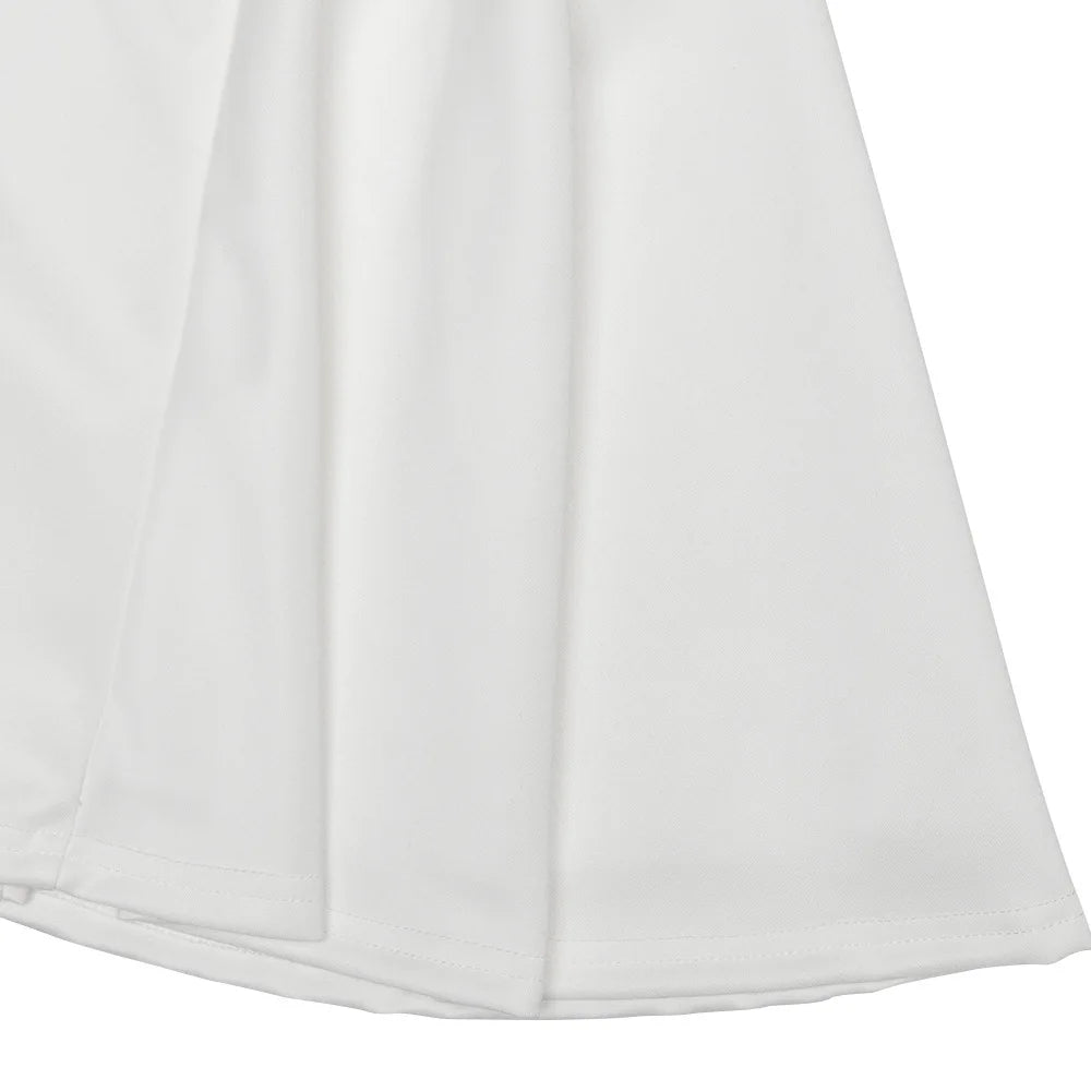 CM.YAYA Summer Women Sleeveless Elegant O-Neck Ruched A-Line Dress 2025 Beach Holiday Backless Night Club Party Dresses Vestidos