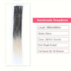 24Inch Dreadlock Extensions Synthetic Loc Extensions 0.6CM 100% Full Head Handmade Permanent Dreadlocks Extension for Men/Women