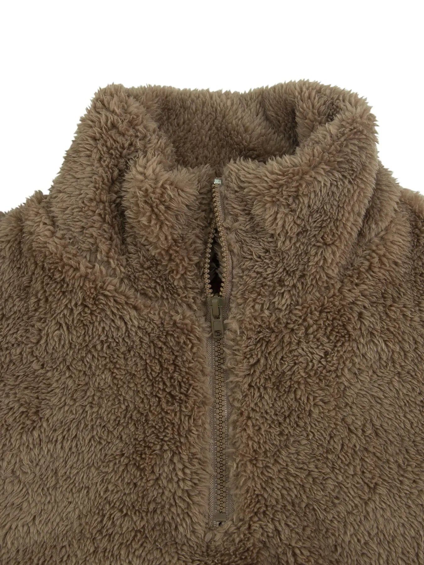 Winter New Plush Two Piece Set Casual Home Warm Suit For Women Fashion Zipper Lapel Pullover Top Elastic Waist Trousers Suit