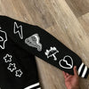 Retro Gothic Alphabet Embroidery Oversized Motorcycle Uniform Baseball Uniform Men's Y2K New Trend Harajuku Hip-Hop Joker Jacket