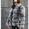 Women Warm Faux Fur Coat Winter Vintage Gradient Jacket Furry Outerwear Jackets Hooded Coats Plus Size Autumn Winter Streetwear