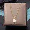 Double Layer Hollow Clavicle Chain Stainless Steel Necklace For Women Punk Hip-Hop Streetwear Jewelry Dropshipping