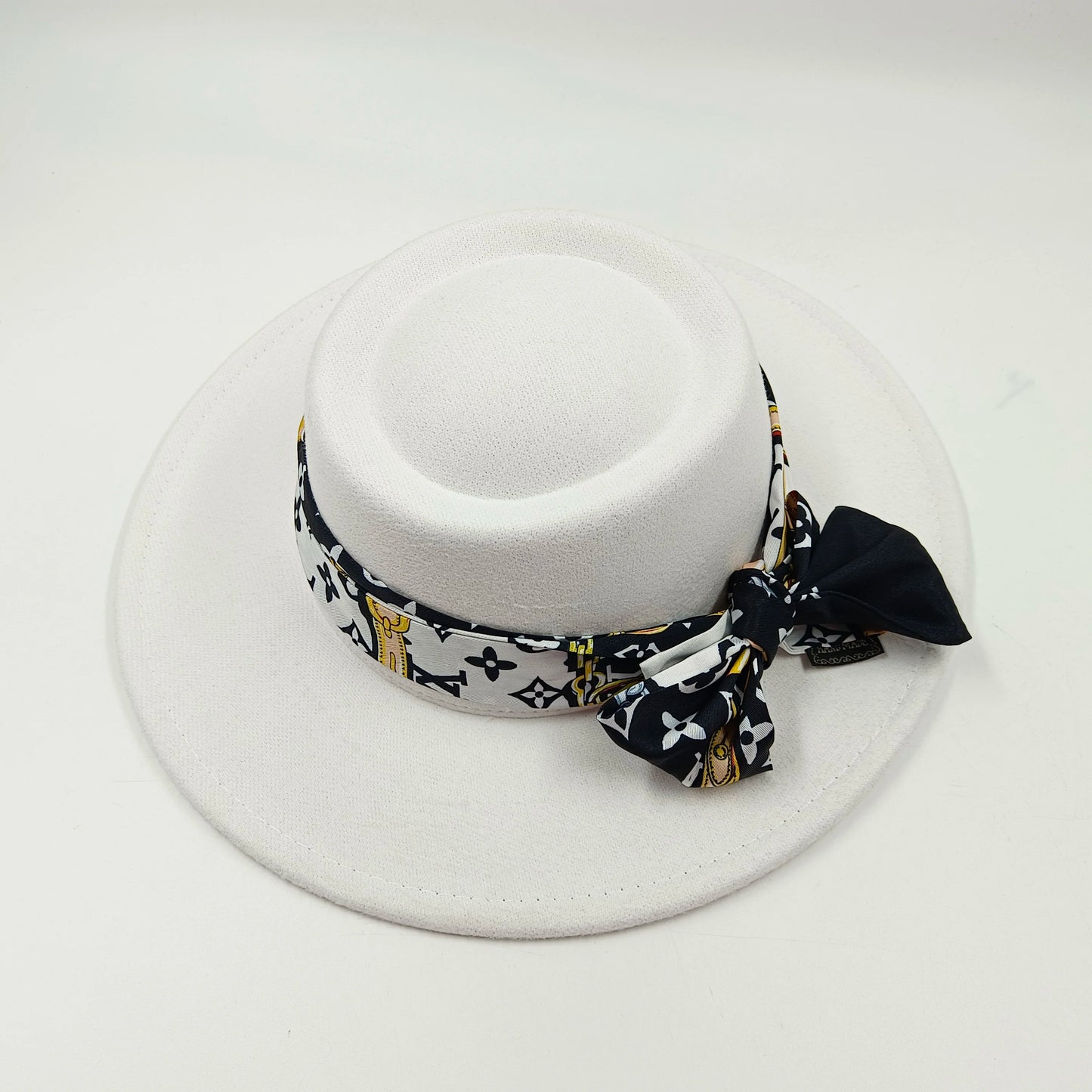 Set Straw Hat and Bag Set Gold Chain Bag Hat Set Ladies Leather Bag Tote Church Fedora Party Jazz Straw Hat