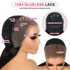 Kleberlose vorgeflochtene Perücken Tiefe Welle HD 13x6 Lace Front Perücke, alles vorbereitet, gelockt, 13x4 HD Lace Front Echthaarperücken, sofort tragbar