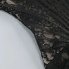 XIAOTANG Elegantes Trägerloses Spitzenkleid für Damen, sexy, modisch, schulterfrei, unregelmäßig gerafft, Bodycon, Nachtclub-Partykleid