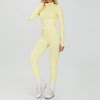 SWELTERING 2/3PCS Seamless Yoga Set Gym Clothes Sportswear Fitness Suits Women Workout Bra Crop Top Long Sleeve Sports Suits