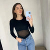 Summer Women T Shirt Girls T-Shirt Woman Clothes Long Sleeve Tops Spring Black Slim Tshirt Female Crop Top Tee Sexy Skinny Y2k