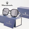 MASERATI Sunglasses New Fashion goggles Stylish Unframed Metal rimmed Shades for Men Women Cool Pose Trendy Design 10785