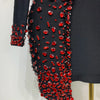 Luxury Birthday Women Celebrity Sexy Long Sleeve V Neck Rhinestone Black Bandage Dress 2025 Elegant Evening Club Party Dresses