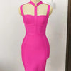 Neu eingetroffen Sommerstil sexy Cut-Out-Kleid mit Knöpfen und elastischem Verband, Designer-Abendpartykleid für Prominente 2022, Vestidos