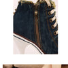 Women Boots Short High Heels Shoes For Women Botas British Style Rivet Ankle Boots Pointed Toe Side zipper strap Female Heels