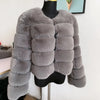 Women's Fashion faux fur coat super hot Autumn Winter women short Faux fox fur fluffy jacket high quality 7xl Ladies furry coats