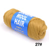 4er-Pack brasilianisches Wollhaar, synthetische Häkelhaarextensions für Frauen, afrikanisches Haargarn zum Flechten von senegalesischen Twists, Kunsthaar