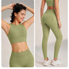 Yoga Clothing Set Women's High Waisted Leggings and Top Two Piece Seamless Fitness Exercise Clothing Fitness Workout Underwear