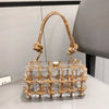 Abendtasche mit Strasssteinen, silberne, handgefertigte Handtasche mit Kristallbesatz für Damen, Geldbörsen und Handtaschen, luxuriöse Designer-Banketttasche