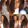 40 30 Inch Chocolate Brown Deep Wave Lace Front Wigs Human Hair #4 Colored 13x4 13x6 Hd Curly Lace Frontal Wigs Pre Plucked