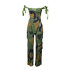 Two Pieces Women Pant Sets Print Matching Set Drawstring Pockets Sleeveless Top Elastic Waist Pants Slim Fit Casual 2026 Spring