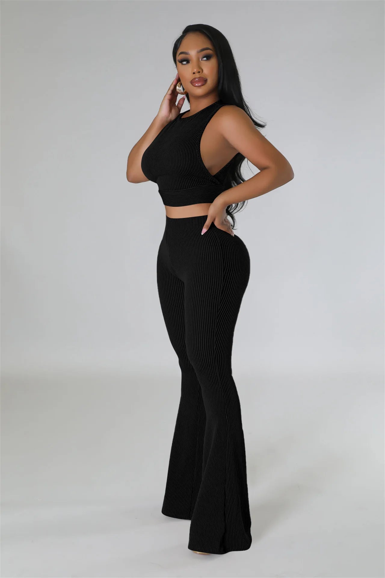 pants sets women summer outfits for women 2023 two piece set for woman 2 piece sets woman outfit crop top pants summer clothes