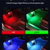 Neon LED Car Interior Ambient Foot Strip Light Accessories Back light Remote App Music Control Auto Decorative Atmosphere Lamp