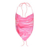 Bandage Halter Hot Sexy Navel Pink Crop Top 2021 Summer Sexy Female Art Print Sleeveless Fashion Slim Tight Party Club Outer
