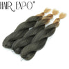 26Inch Vixen Crochet Bulk Hair Synthetic Jumbo Braids Fluffy Yaki Straight Crochet Hair Afro Kinky Curly Braiding Hair Extension