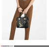 Floral Detail Shoulder Bag, Trendy Zipper Handbag For Work, Casual Crossbody Bag, Women's Floral Decor Purse