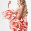 Beautiful Handmade Flower Bridal Jackets Short Floral Women Cape Jacket 3DFlower Wedding Jacket Women Outwear