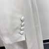 TWOTWINSTYLE Solid Slimming Long Blazer For Women Notched Collar Long Sleeve Tunic Patchwork Double Breasted Blazers Female New