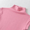 Women Summer Sexy Turtleneck Sleeveless T-Shirts Tops Solid Slim Fit Pullovers Causal Tees Shirts Female Streetwear Basics Tees