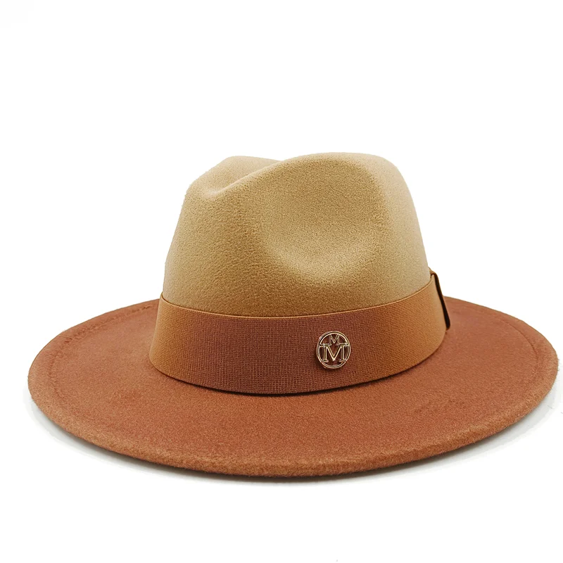 Low price wholesale Fedora hats men's and women's jazz hats red and white new tie dyed Fedora hats autumn classic hats sombrero